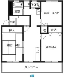 野里駅 徒歩20分 1階の物件間取画像